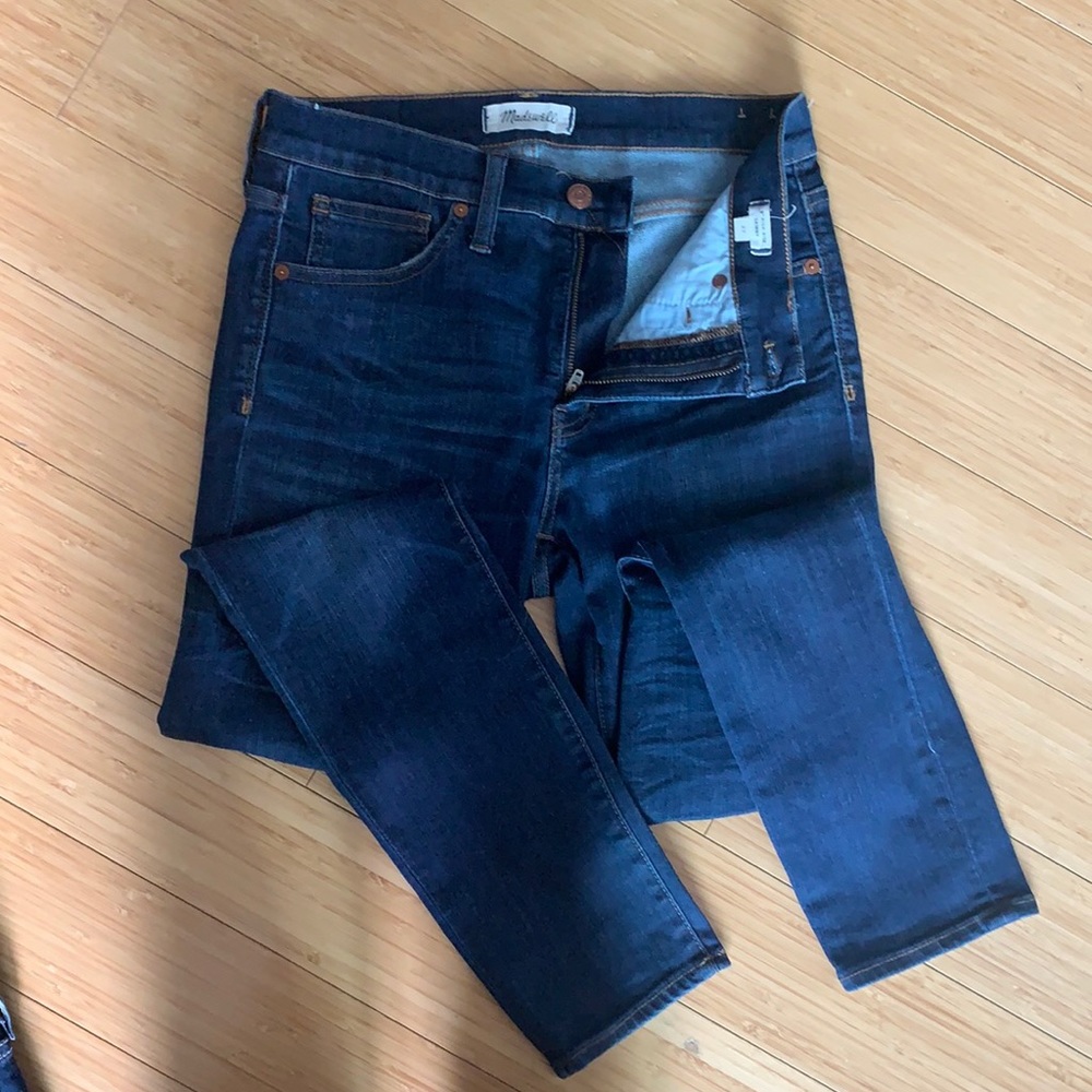 Madewell 9” high rise skinny jeans size 27